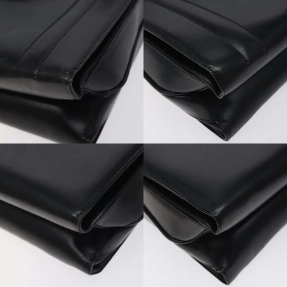 GUCCI Handbag Leather Black Gold - Picture 10 of 13